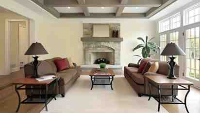 Living Room False Ceiling Work by Reegan Interiors