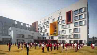 School Exterior of Swarnim International School