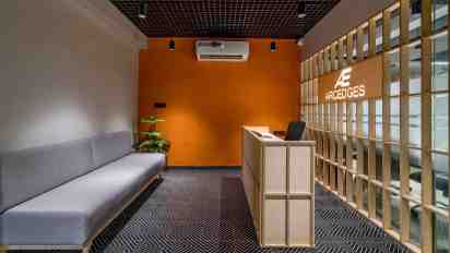 Office Reception in Arcedges Ahmedabad Office
