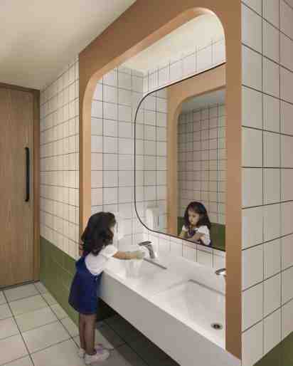 Restroom in Stellar World School