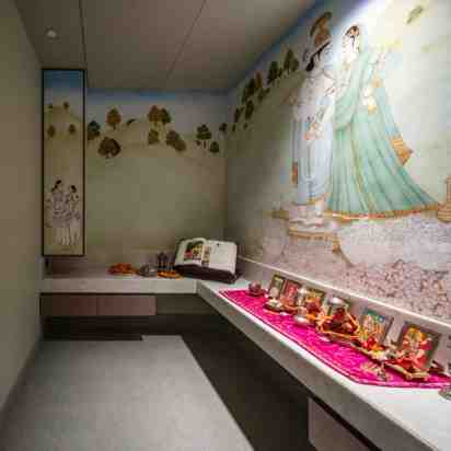 Pooja Room in Dhanuka Apartment At Camellias