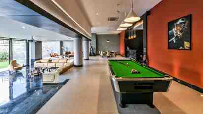 Residential Game Room in Infinity House