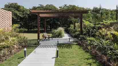 Backyard in Tropical House
