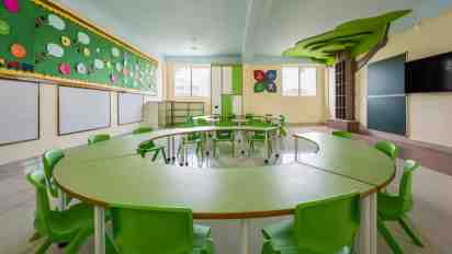 School Classroom in Deeksha Kindergarten