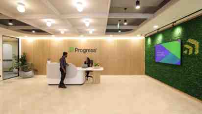 Office Reception in Progress Office