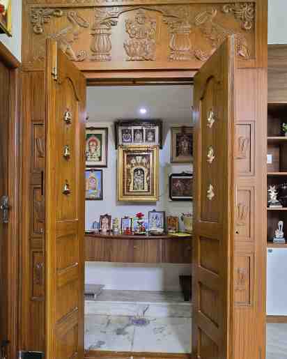 Pooja Room in Ravi Residence