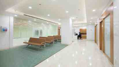 Hospital Waiting Area in Aakash Healthcare