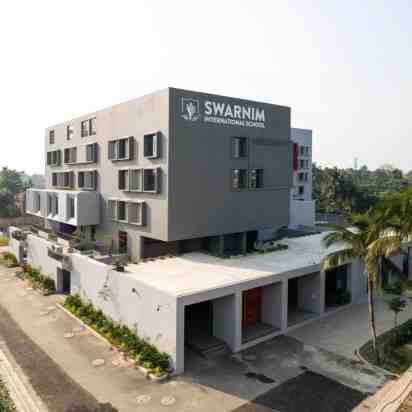 School Exterior of Swarnim International School