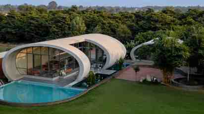Swimming Pool in Carapace House