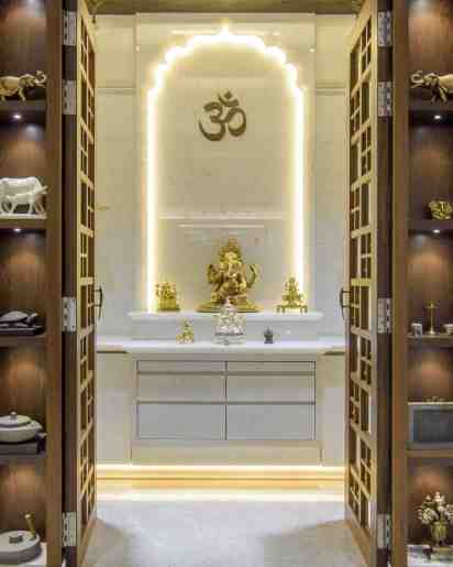 Pooja Room in Mid Air Bungalow
