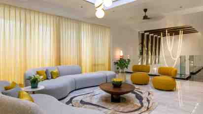 Living Room in Duplex Heaven Home