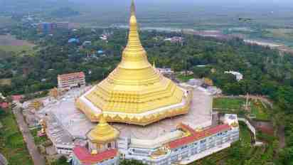 Holistic Centre Exterior of Global Vipassana Pagoda Meditation Hall