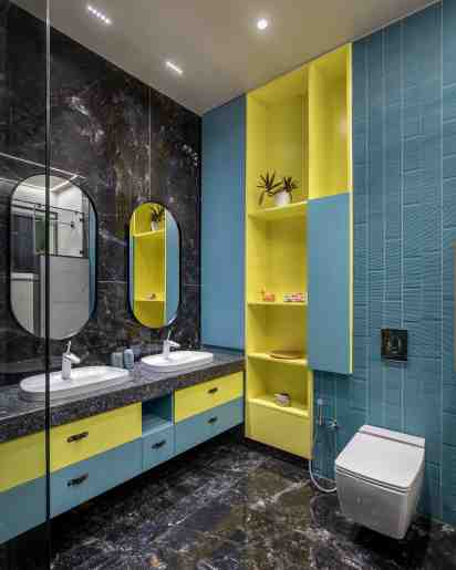 Powder Room in Malavbhai Patel House