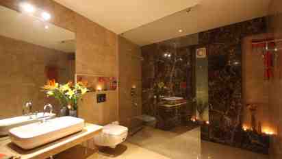 Linear Bathroom in Arjun Kapoor Residence