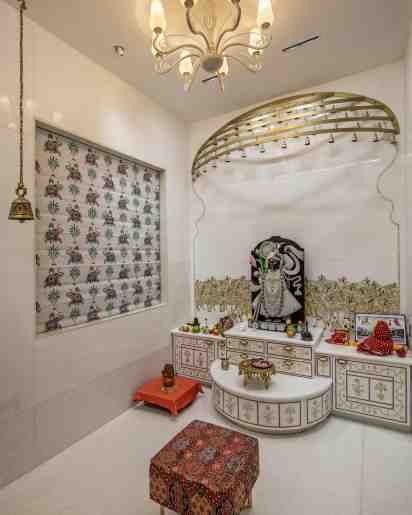 Pooja Room in Malavbhai Patel House