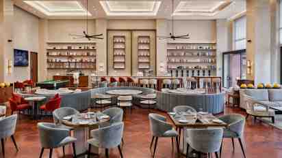 Restaurant Interior of Elevate Clubhouse