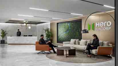 Office Reception in Hero FinCorp Office