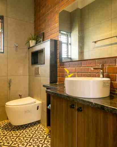 Powder Room in Vivek Residence