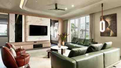Living Room In Aadishri Residence