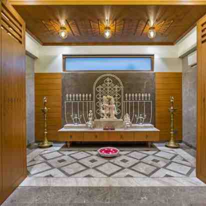 Pooja Room in Nilamber Grandeur House