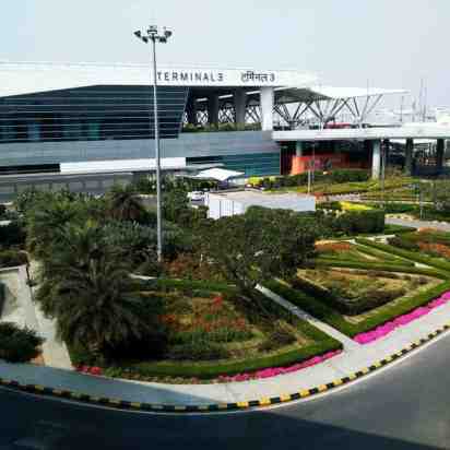 Airport Exterior of Indira Gandhi International Airport Terminal- 3 video thumbnail