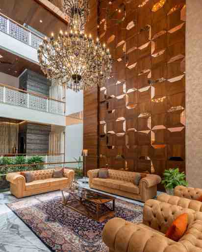 Living Room in The Hues of Copper Residence