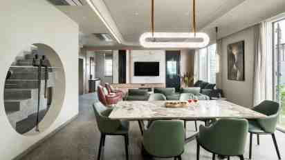 Dining Room In Aadishri Residence