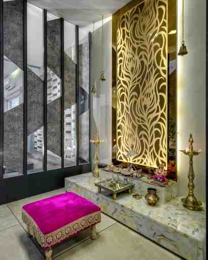 Pooja Room in Darak Residence