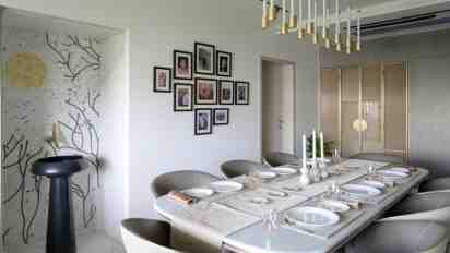 Dining Room in Serene Aurelia Apartment