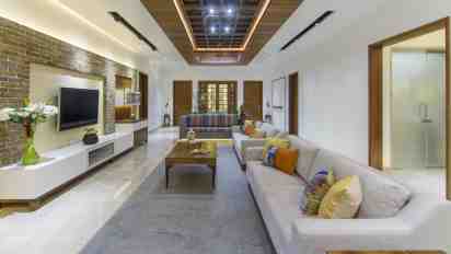 Living Room in Mid Air Bungalow