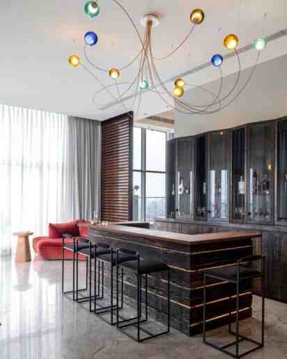Home Bar in Inia Penthouse