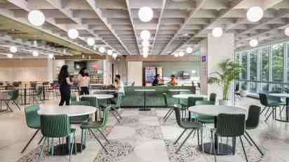 Office Cafeteria in Multinational Technology Company