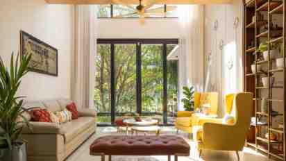 Living Room in The Nest House