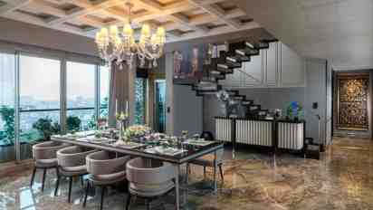 Dining Room in Orbit Victoria Duplex Penthouse