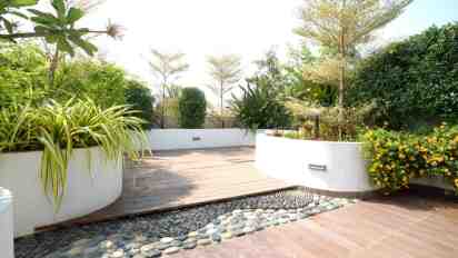 Terrace Garden in Sapthami Apartment