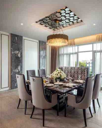 Dining Room in A Large Format Apartment