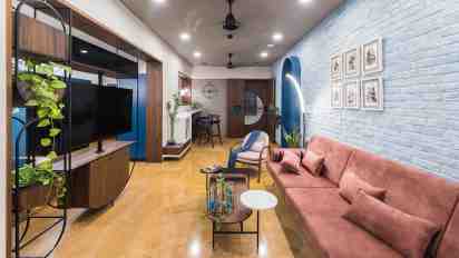 Living Room in Azure Tales House