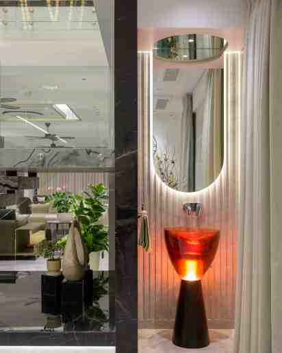 Powder Room in Duplex Heaven Home