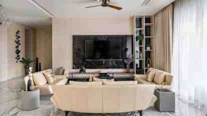 Living Room In Muted Abode Apartment