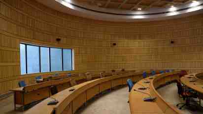 Lecture Hall Interior in The Institute of Fashion Design