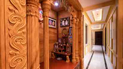 Pooja Room in Aura Palace