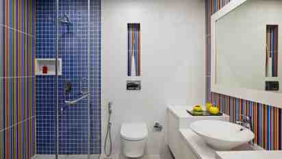 Bathroom in Phoenix Oberhaus Mockup Apartment