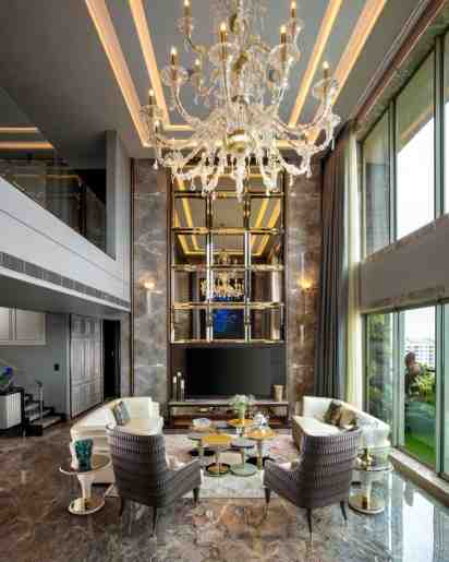 Living Room in Orbit Victoria Duplex Penthouse