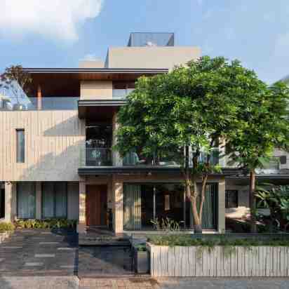 House Exterior of Cube House