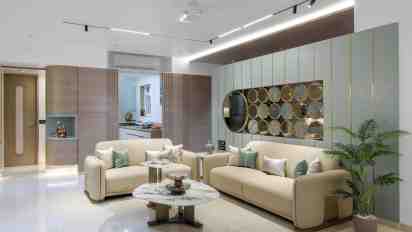 Living Room in A Color Symphony Residence