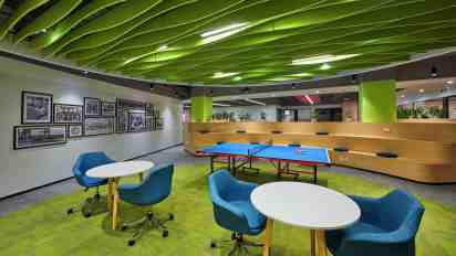 Game Room in Owens Minor Coporate Office