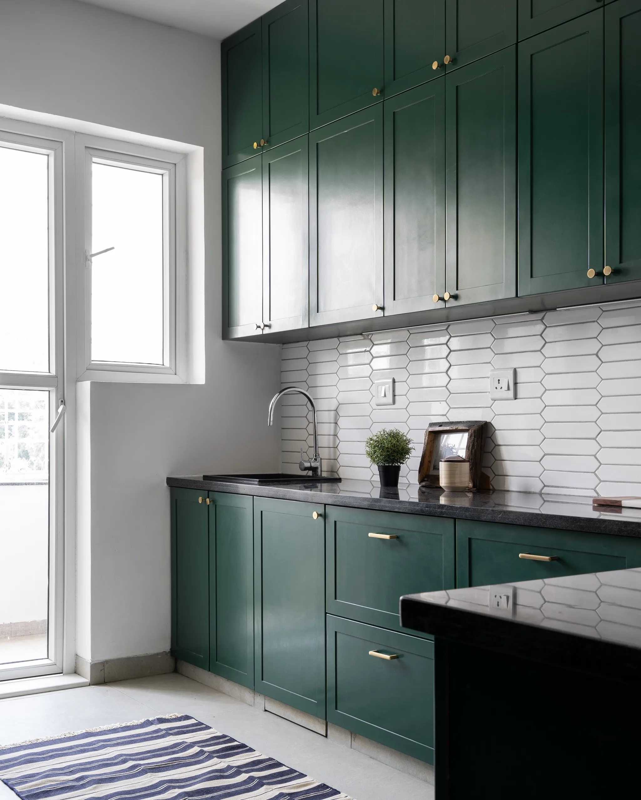 Kitchen in The French Door Apartment