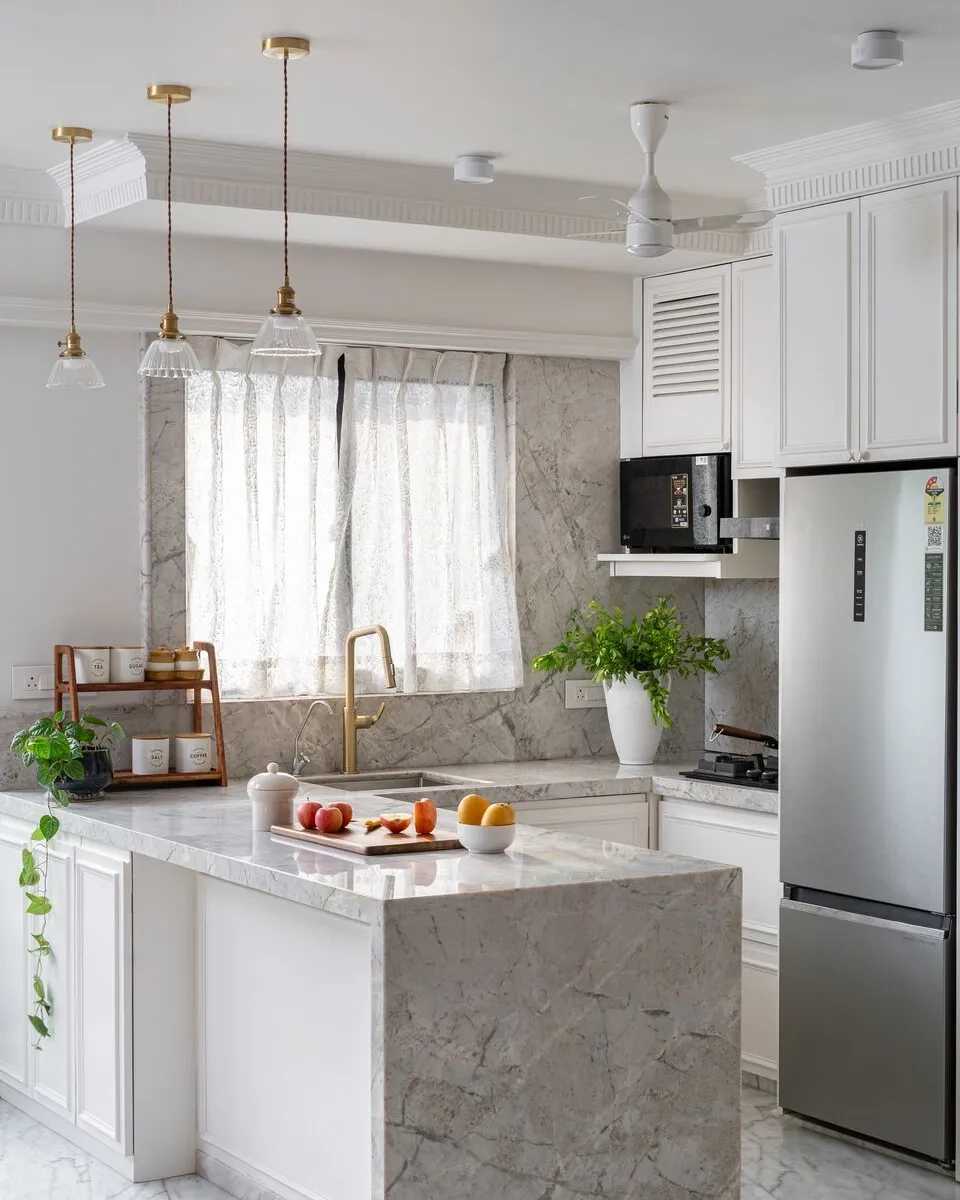 Kitchen in La-Maison Blanche Apartments