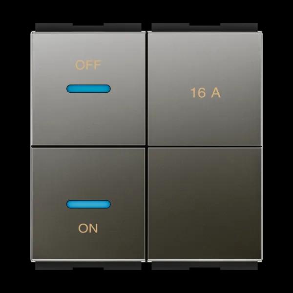 GM Modular Touch - 16Amp Switch - 2M AA 2 211 - Graphite Magnesia