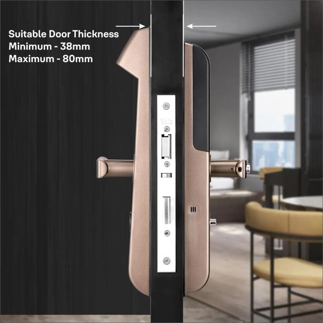 YDM 4115 -A Series Smart Lock with Fingerprint - Bluetooth Module and Wifi Connect Bridge 6